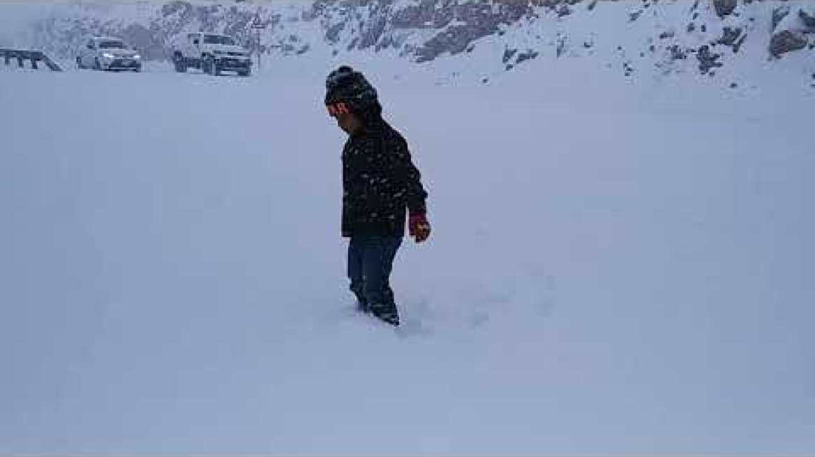 Snowfall jabal al lawz 10 January 2020