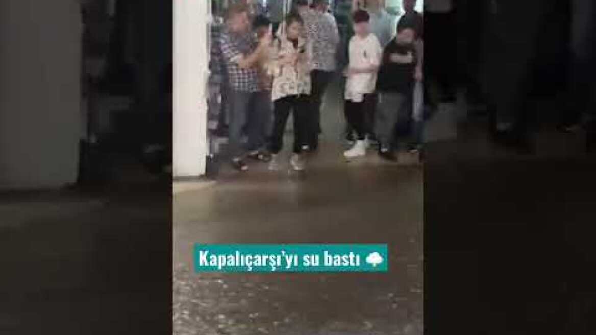 İstanbul’da Sel Felaketi #istanbul #shorts #kapalıçarşı