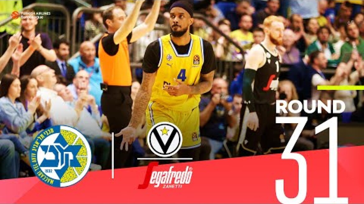 Unstoppable Maccabi takes a crucial win!  | Round 31, Highlights | Turkish Airlines EuroLeague