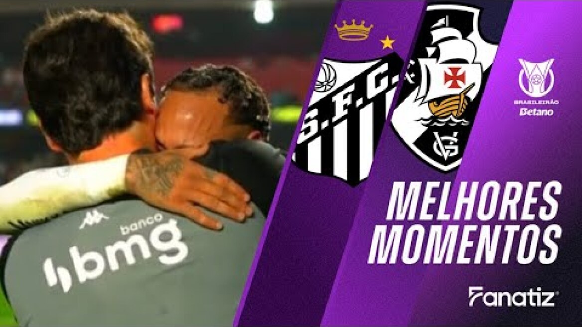 Santos 0x6 Vasco | Melhores Momentos | #Brasileirão2025