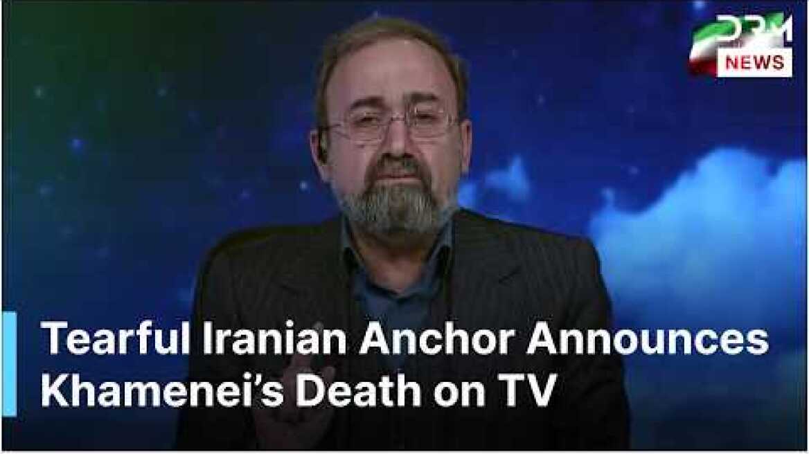 WATCH: Iran State TV Anchor Cries Announcing Ayatollah Khamenei Killed in US-Israel Strikes | AH1G