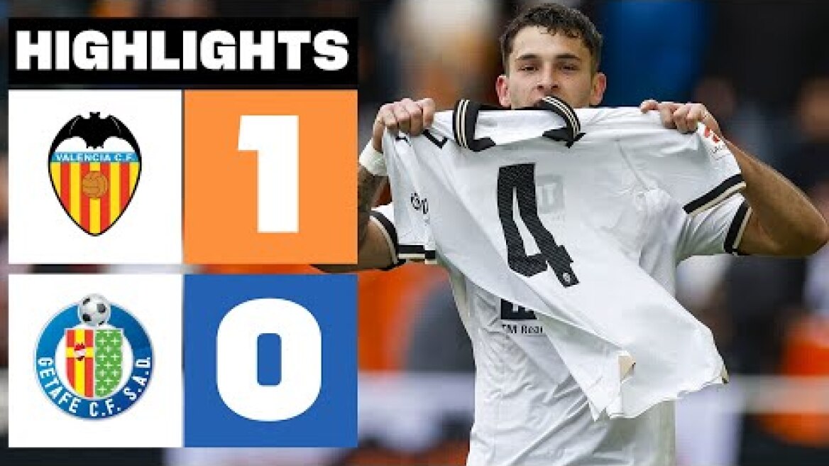 VALENCIA CF 1 - 0 GETAFE CF | RESUMEN LALIGA EA SPORTS