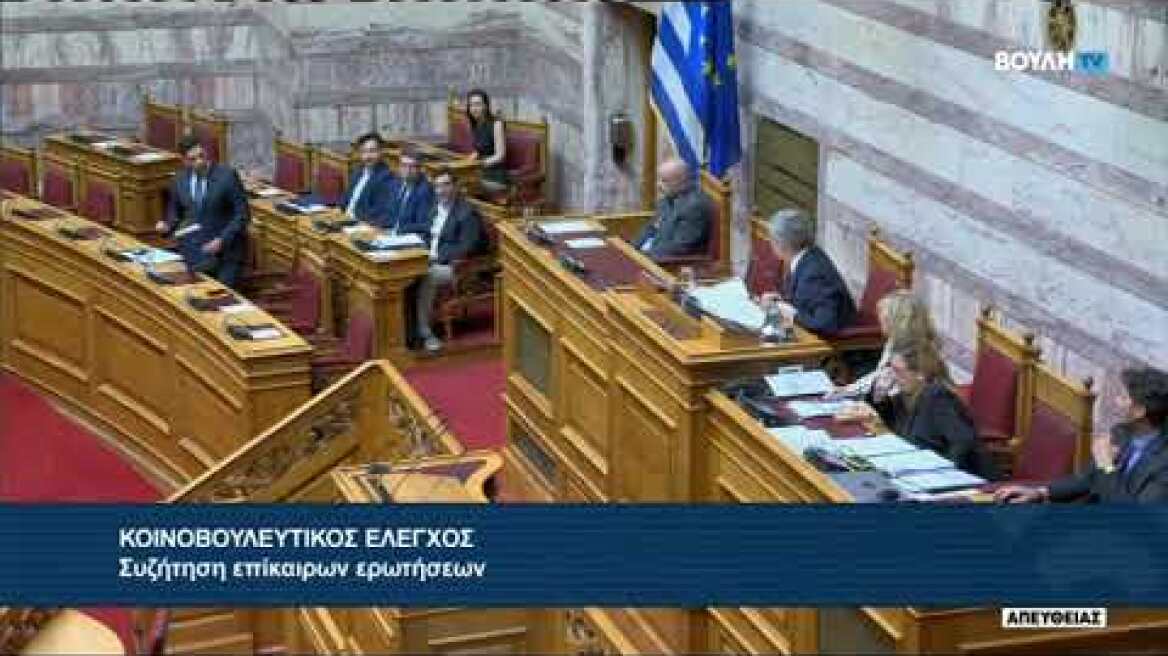 Konstantinos Kiranakis in Parliament