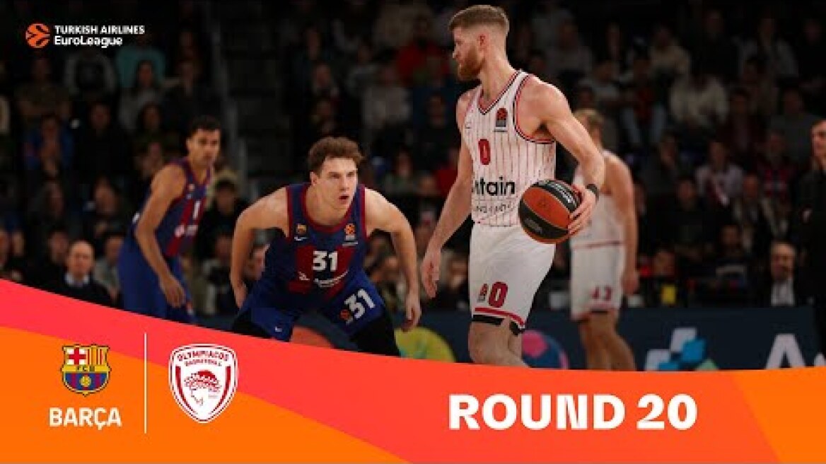 FC Barcelona-Olympiacos Piraeus | Round 20 Highlights | 2023-24 Turkish Airlines EuroLeague