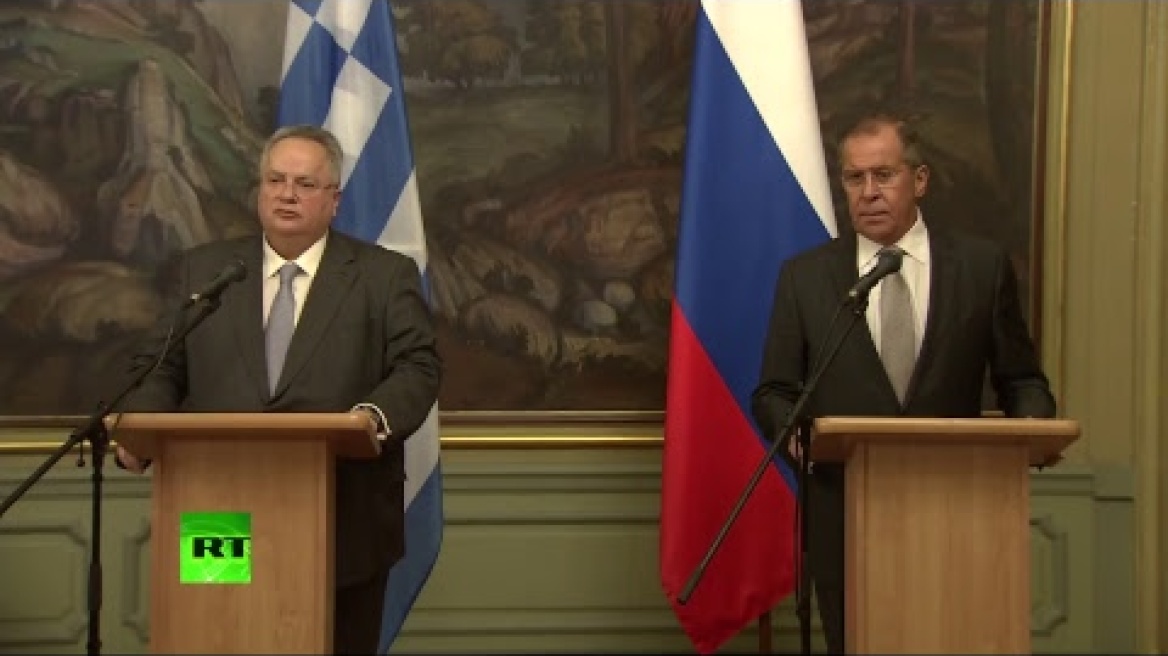 Лавров и глава МИД Греции подводят итоги переговоров