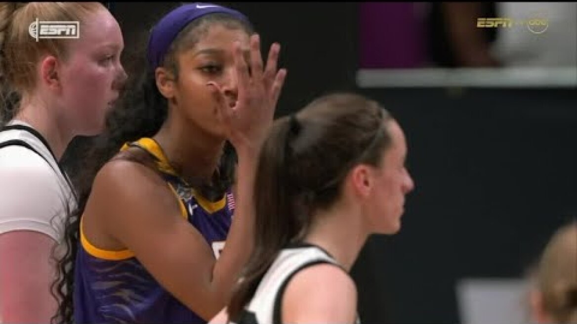 ANGEL REESE TAUNTING CAITLIN CLARK 👀