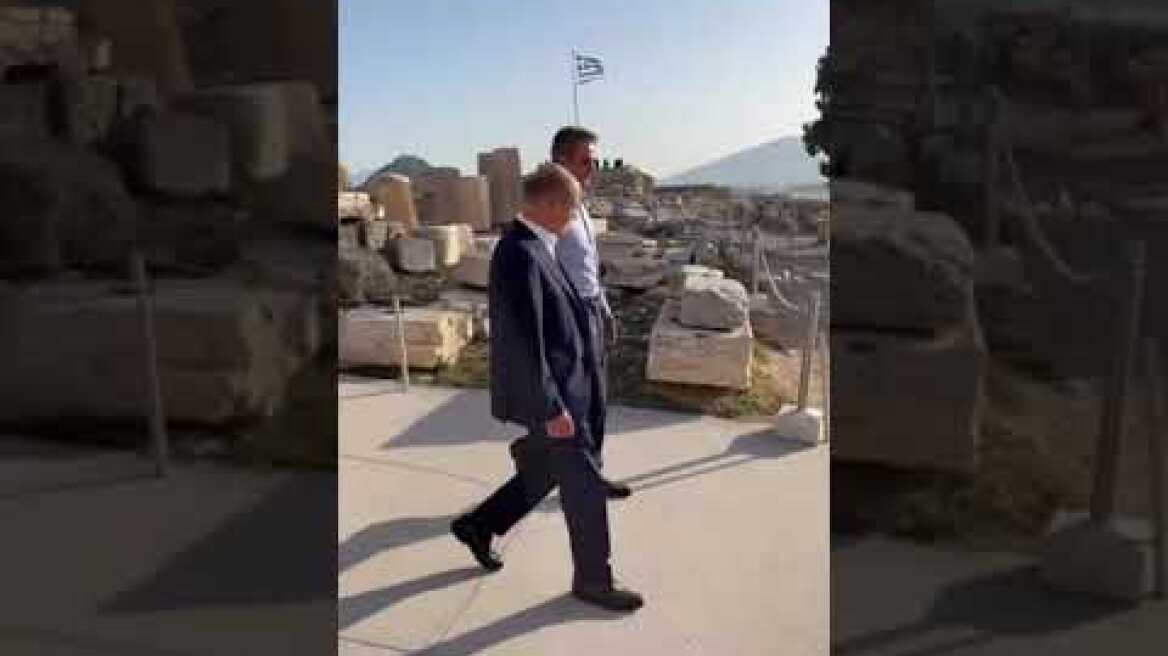 Στην Ακρόπολη Κυριάκος Μητσοτάκης και Όλαφ Σολτς 2