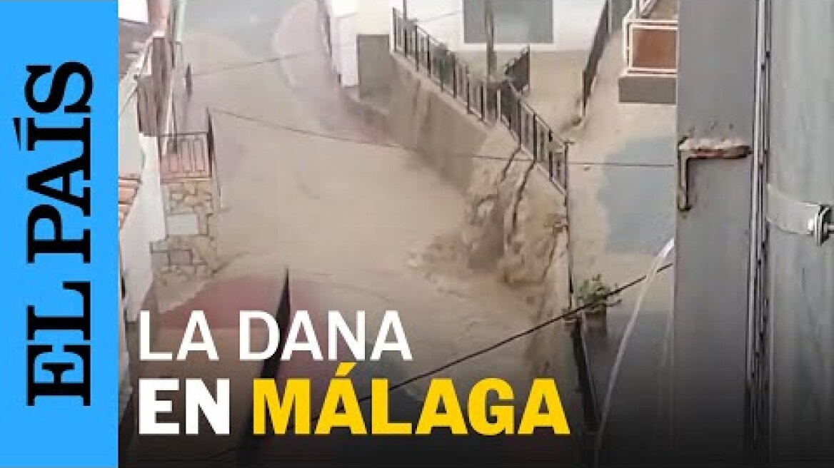 DANA MÁLAGA | Fuertes lluvias en Los Romanes a causa del temporal | EL PAÍS