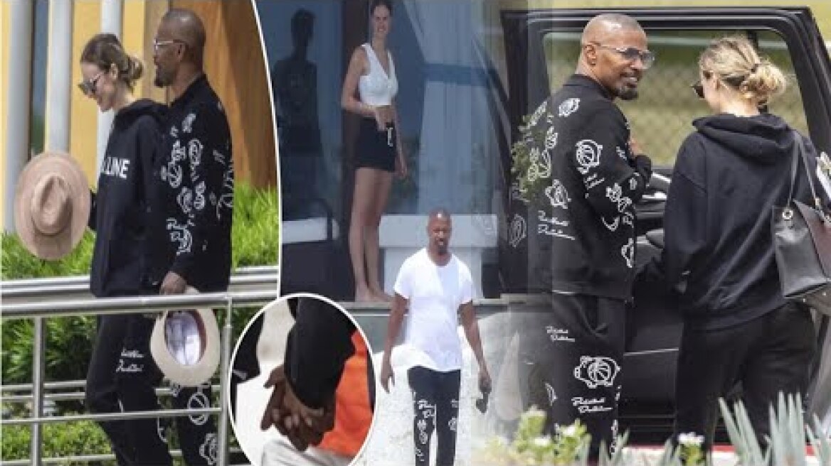 Jamie Foxx holds hands with girlfriend during Cabo vacation months after health scare
