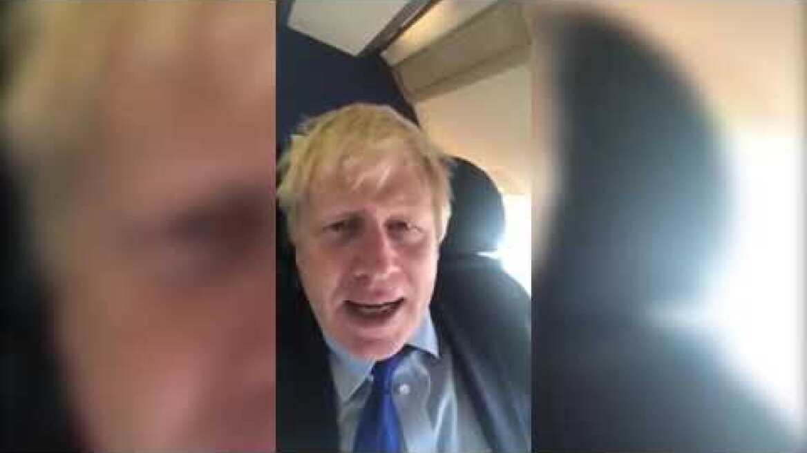 Video: 'This is your captain speaking:' Boris Johnson's selfie video