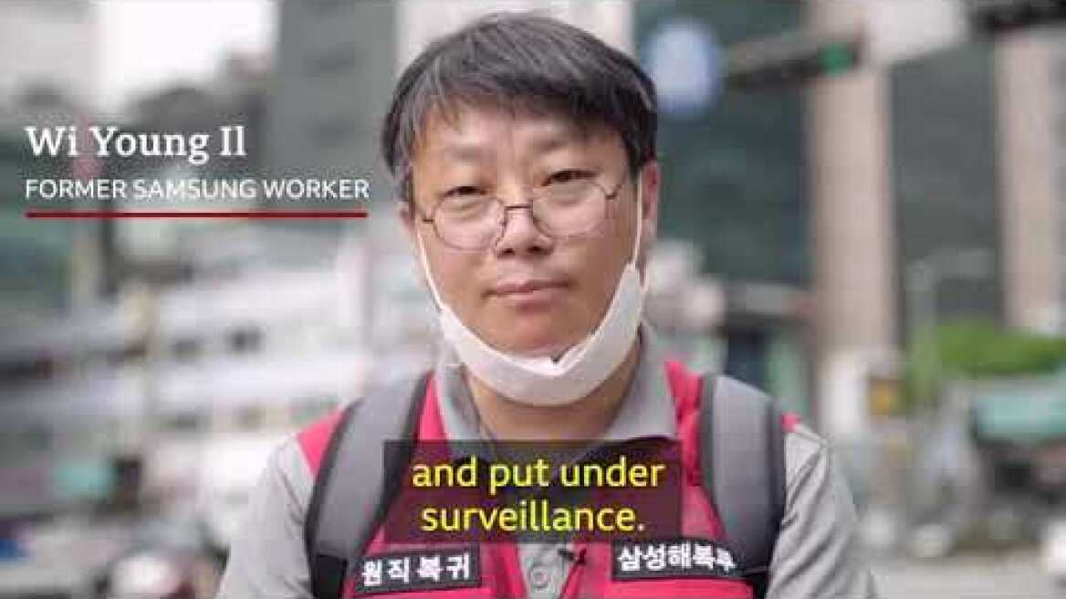 The South Korean protester living in the sky