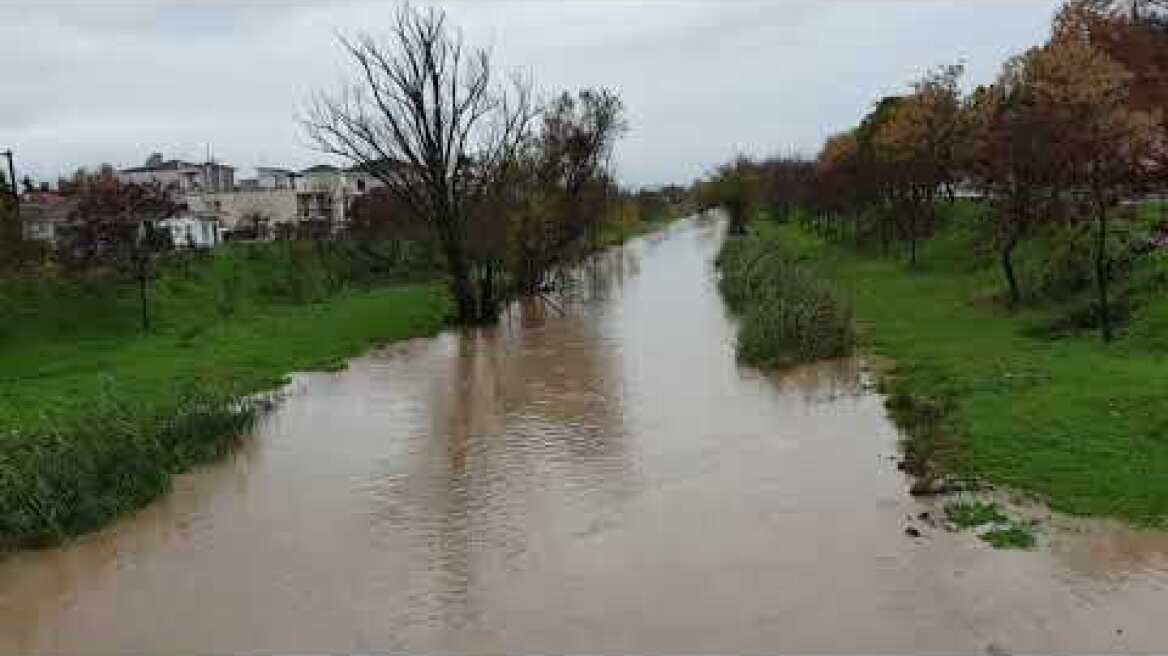 Υπερχείλιση Ληθαίου στα Τρίκαλα