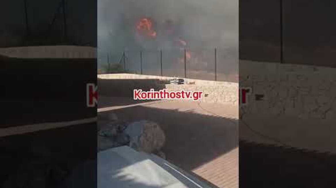 Φωτιά κοντά στον Άγιο Αιμιλιανό στο Πόρτο Χέλι