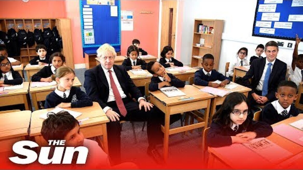 ‘We’re gonna get a deal!’ Boris Johnson tells school kids