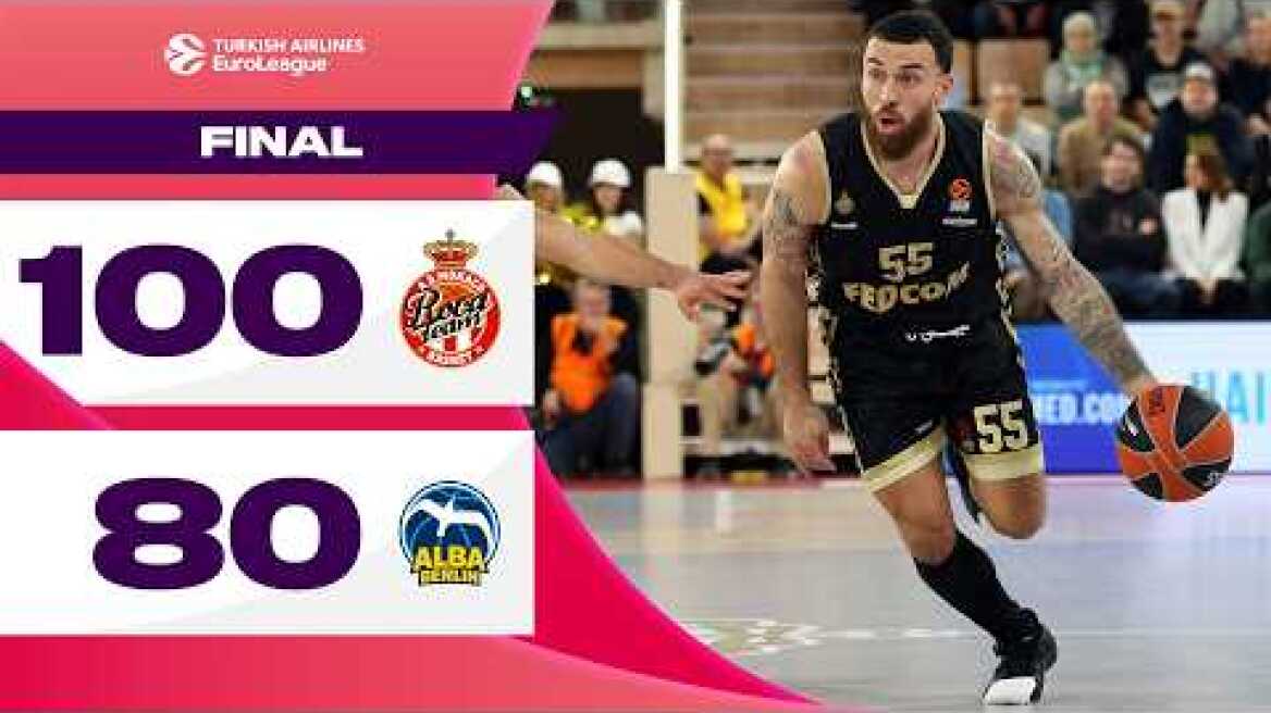 SUPREME Show in Monaco | AS Monaco - Alba Berlin | BASKETBALL HIGHLIGHTS R14 2024-25