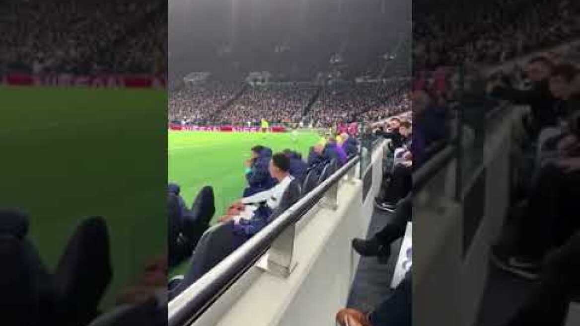 Dele Alli angry reaction after being substituted against RB Leipzig 😤