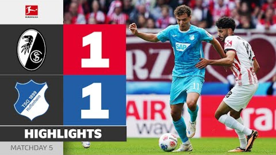 Rapid Start Ends In Draw! | SC FREIBURG - HOFFENHEIM | Highlights | Matchday 5 – Bundesliga 2025/26
