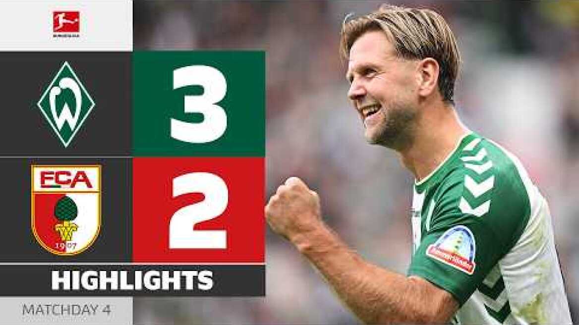 Füllkrug & The Late Turnaround! | WERDER BREMEN - FC AUGSBURG | Highlights | Matchday 4 – Bundesliga