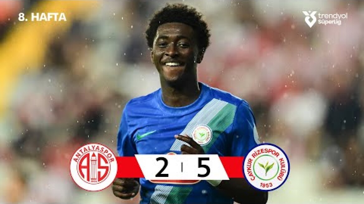 Antalyaspor (2-5) Çaykur Rizespor - Highlights/Özet | Trendyol Süper Lig - 2025/26