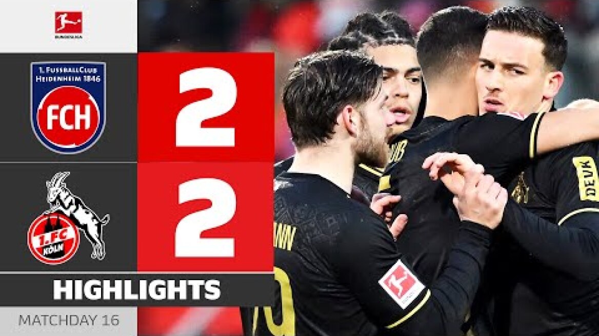 Joker El Mala Secures Draw! | HEIDENHEIM - 1. FC KÖLN | Highlights | Matchday 16 – Bundesliga 25/26