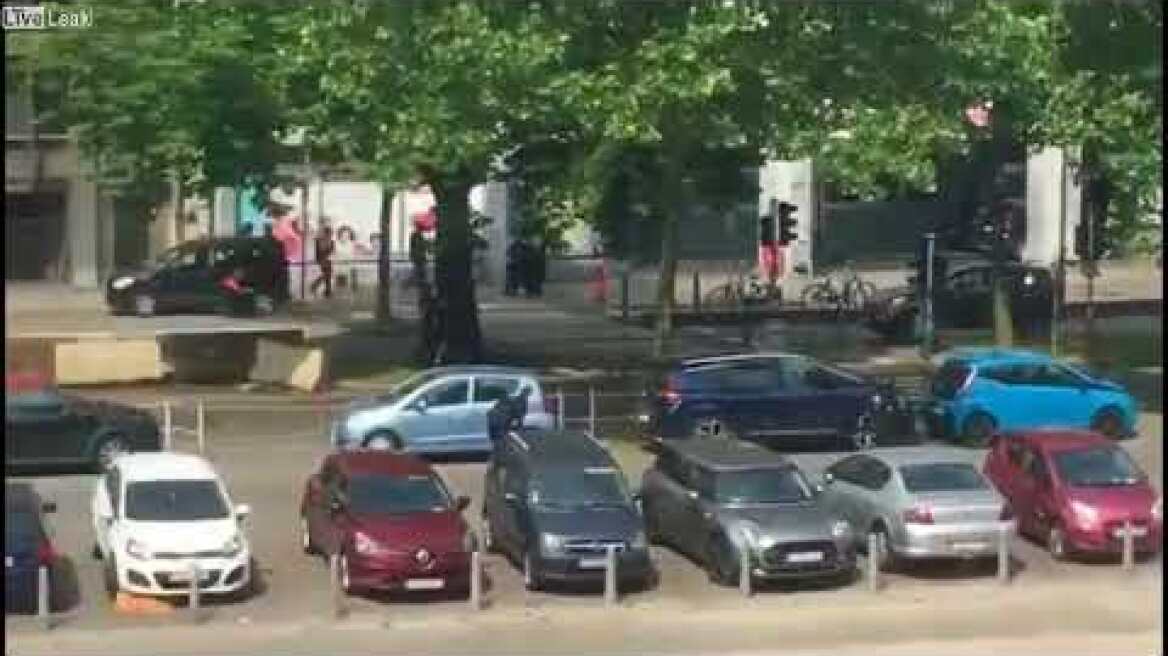 The moment of liquidation of terrorist in Belgium Liege 👳🏾