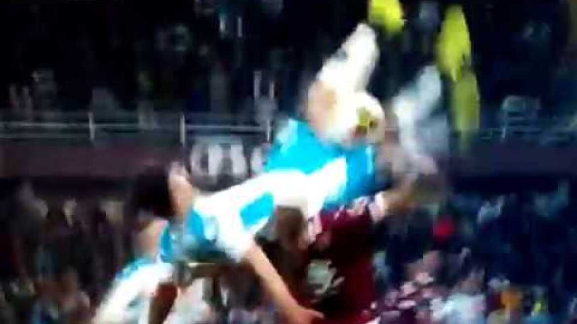 FUERTE!  golpe  de ELSEID  HYSAJ en el  TORINO  vs  NAPOLI