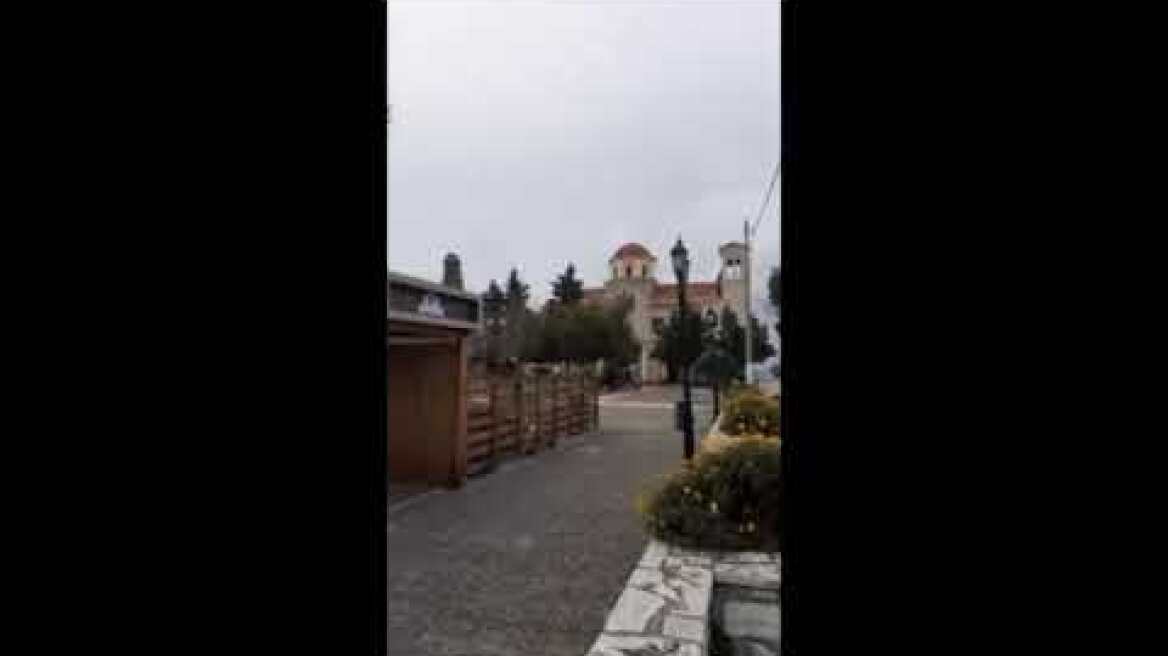 Χιονόπτωση στην Αττική