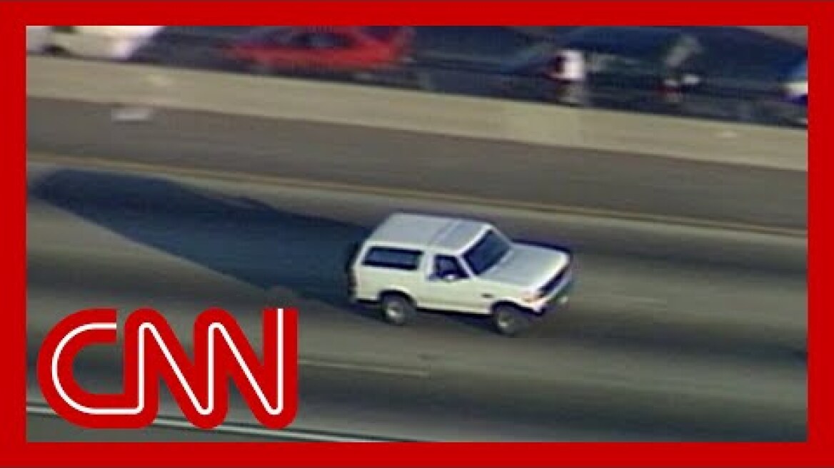 The O.J. Simpson car chase lasted 45 minutes. Watch it unfold