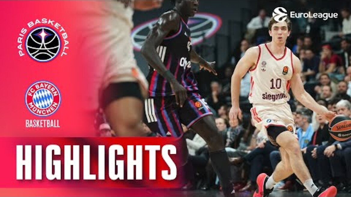 Euroleague: Έπιασε ξανά κορυφή η Χαποέλ, διπλό με ανατροπή για τη Μονακό, νίκες για Μπασκόνια, Μπάγερν και Φενέρ Clutch in the City of Lights | Paris - Bayern Munich | R9 EUROLEAGUE BASKETBALL 2025-26