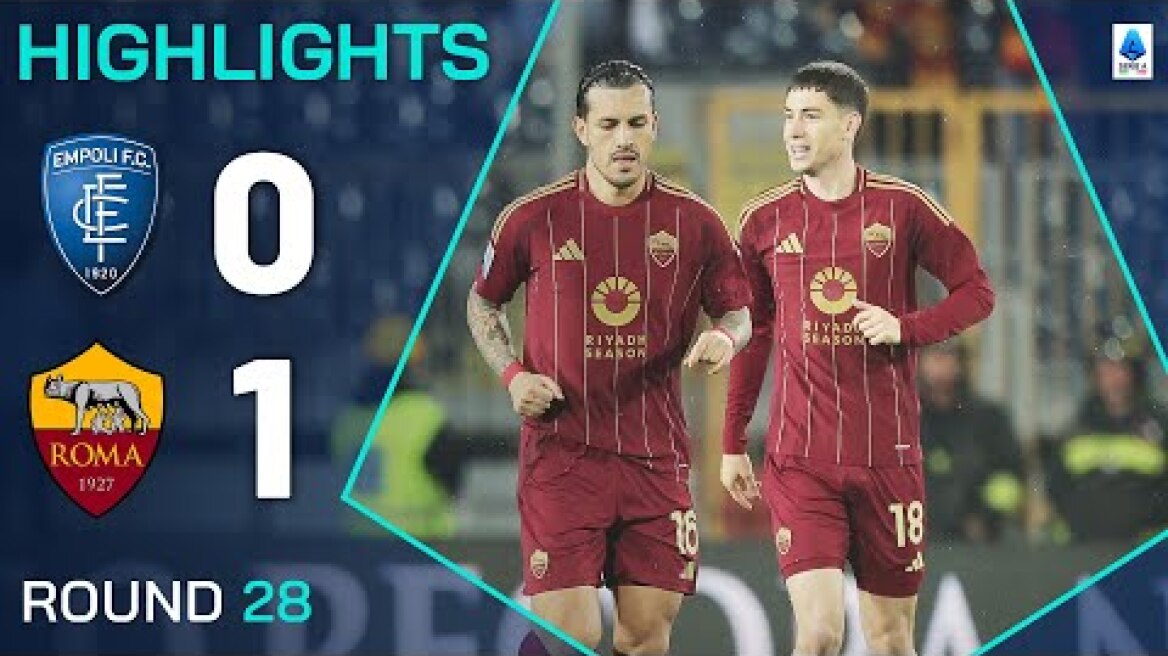 EMPOLI-ROMA 0-1 | HIGHLIGHTS | Fastest Ever Roma League Goal Seals Win | Serie A 2024/25