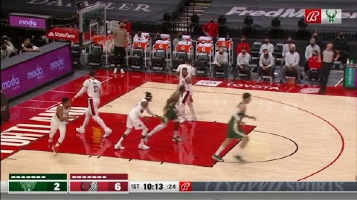 HIGHLIGHTS: Giannis pours in 47 points, Bucks beat Trail Blazers