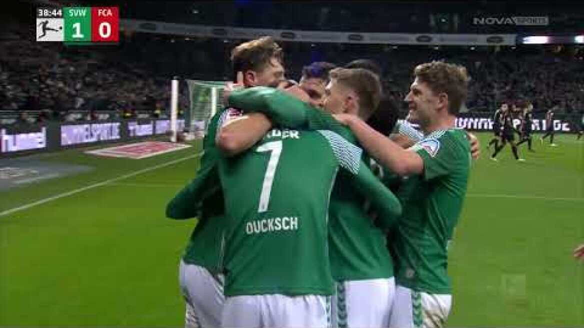 Βέρντερ Βρέμης - Άουγκσμπουργκ: 2-0 (MD14, 09/12/2023)