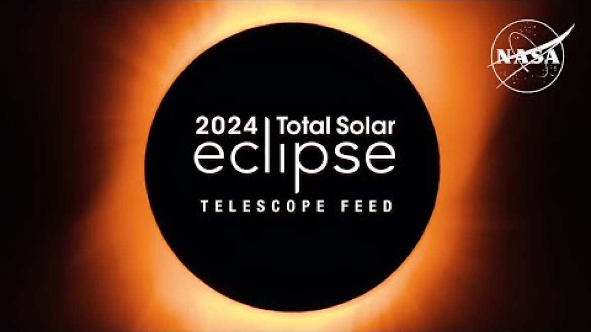 2024 Total Solar Eclipse: Through the Eyes of NASA (Telescope Feed)