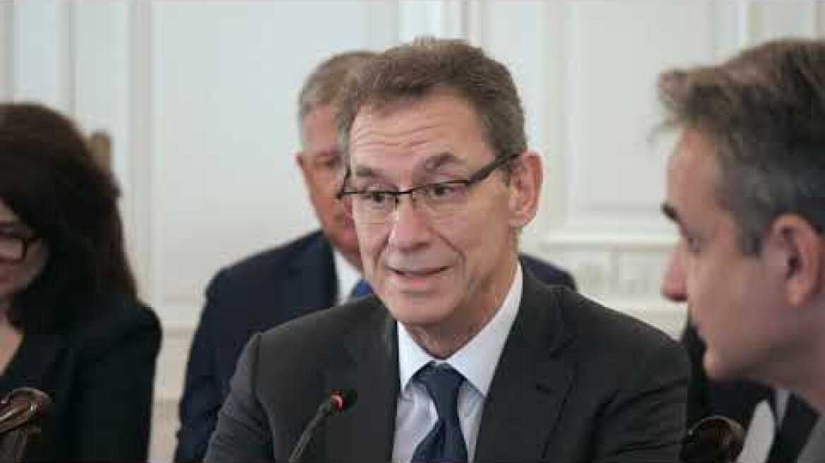 Συνάντηση Μητσοτάκη με μέλη της Διεθνούς Ομοσπονδίας Φαρμακευτικών Βιομηχανιών και Ενώσεων (IFPMA)