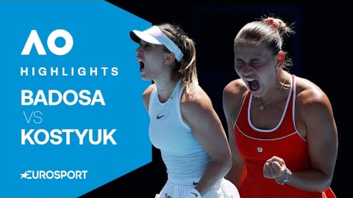 Paula Badosa vs Marta Kostyuk | Round Three | Australian Open 2025 Highlights 🇦🇺