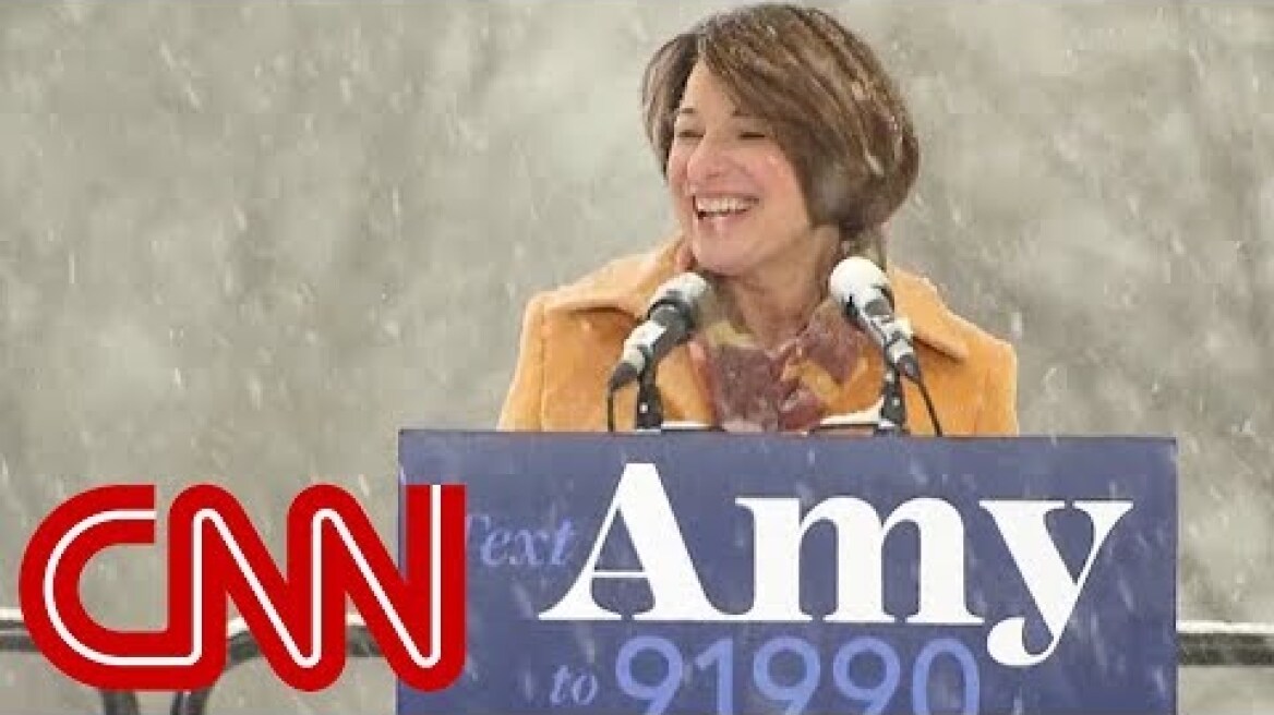 Amy Klobuchar throws her hat in the 2020 ring