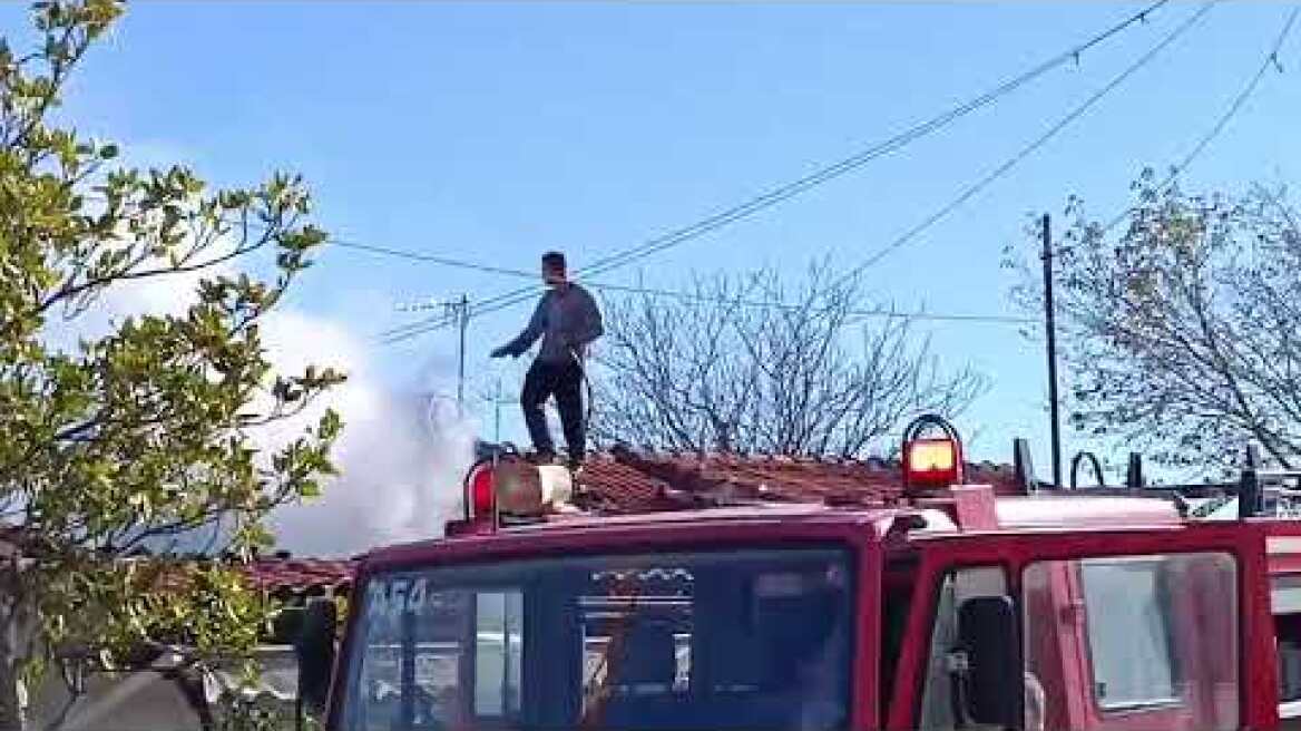 Σέρρες: Φωτιά σε κατοικία κοντά στο 3ο Γυμνάσιο