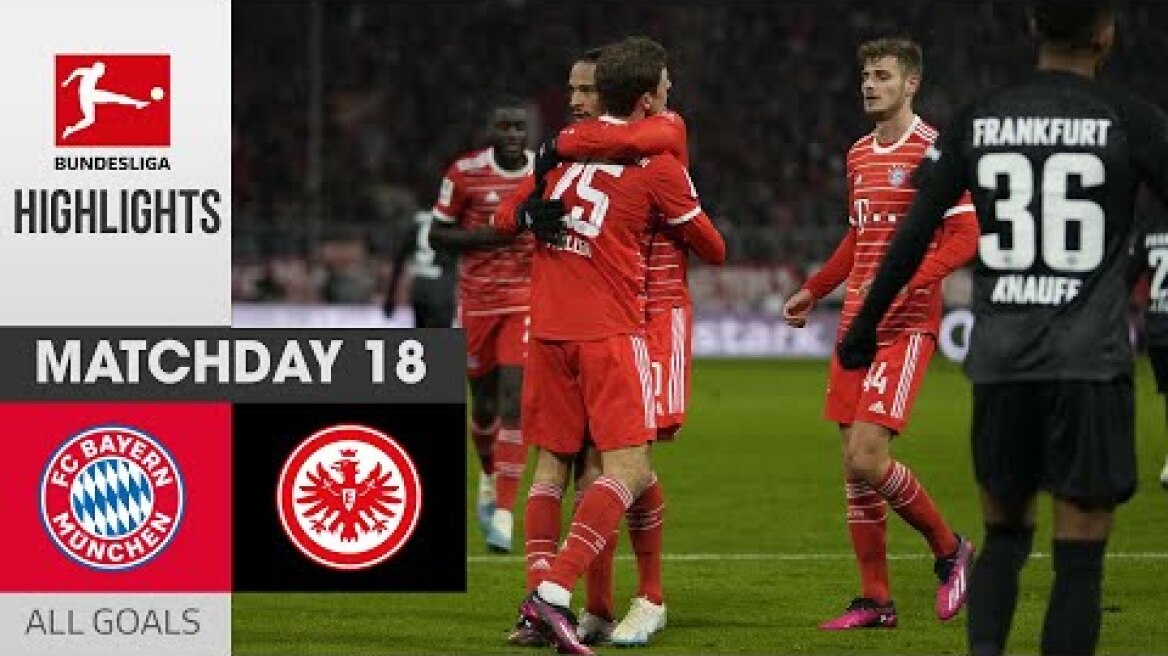 HIGHLIGHTS BUNDESLIGA 2022/23 | BAYERN MUNICH - EINTRACHT FRANKFURT | ALL GOALS MATCHDAY 18