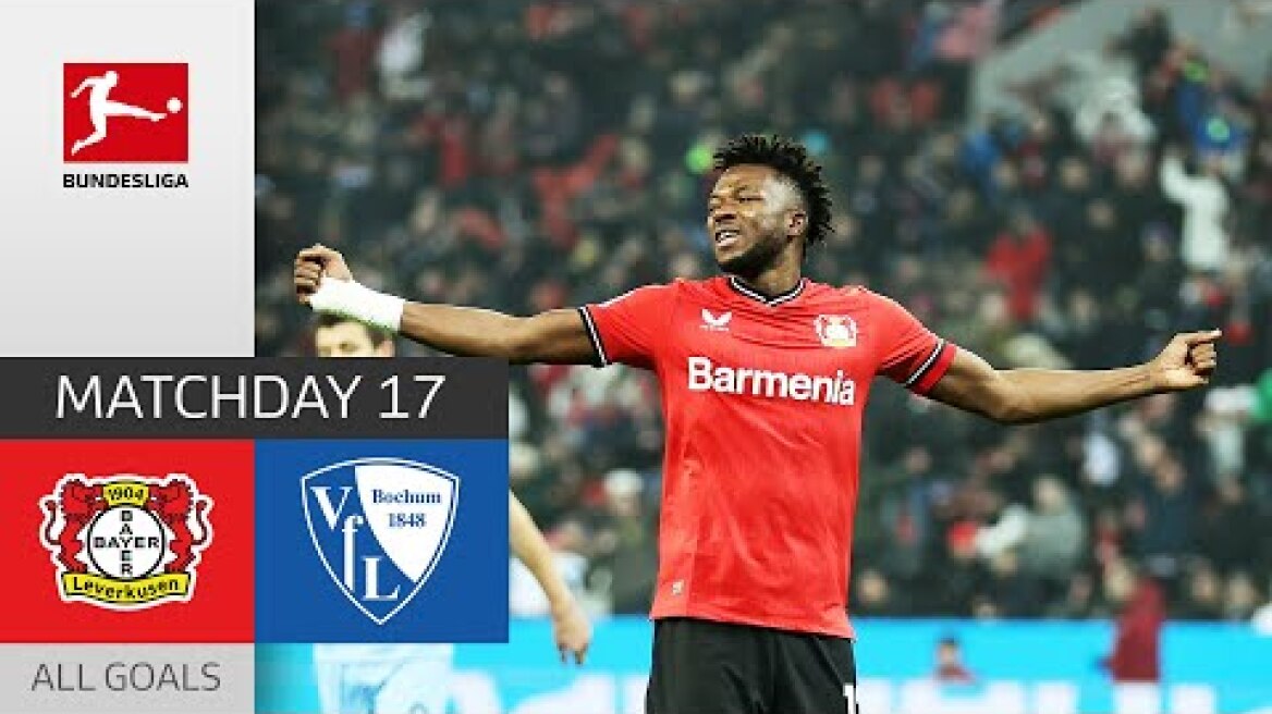 Leverkusen continue winning streak | B04  -  Bochum 2-0 | Highlights | Matchday 17 – Bundesliga 2023