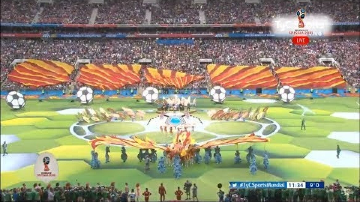 [EN VIVO] Inauguración Mundial Rusia 2018 + Partido Inaugural (RUSIA VS. ARABIA SAUDITA)