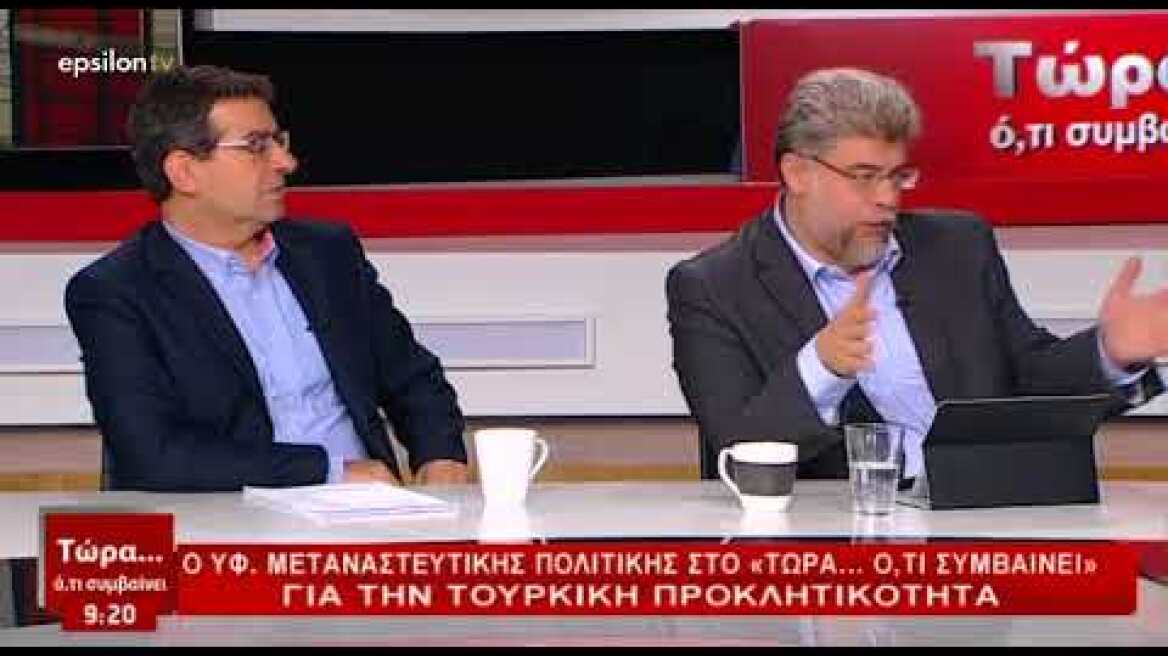 Μπαλάφας: Ίσως αυξηθούν περαιτέρω οι ροές μεταναστών λόγω των εκλογών στην Τουρκία