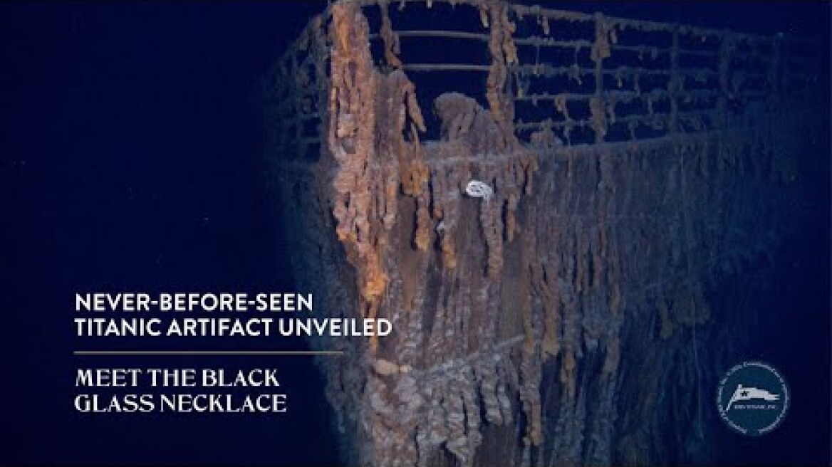 Rare Titanic Black Glass Necklace Revealed | First Public Display of Historic Artifact