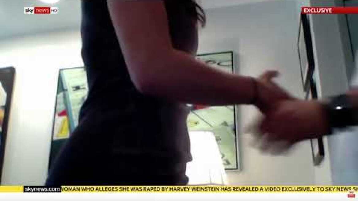 Weinstein 'behaves inappropriately' towards alleged rape victim