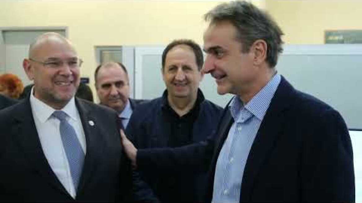 Επίσκεψη Μητσοτάκη - Γεωργιάδη στο ΕΚΑΒ