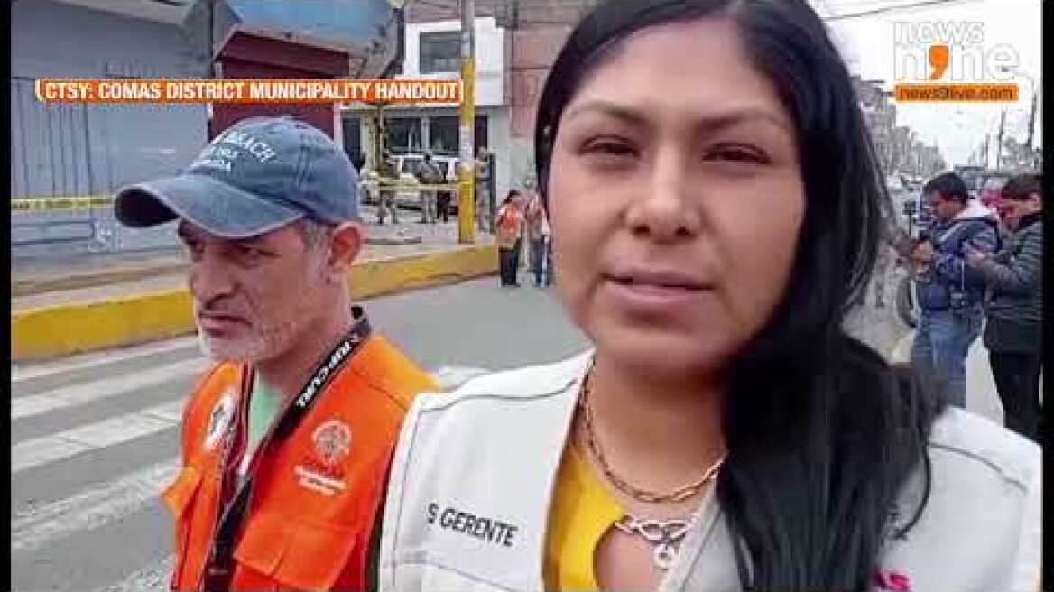Woman Falls into Electrical Box During Sidewalk Explosion in Peru | News9