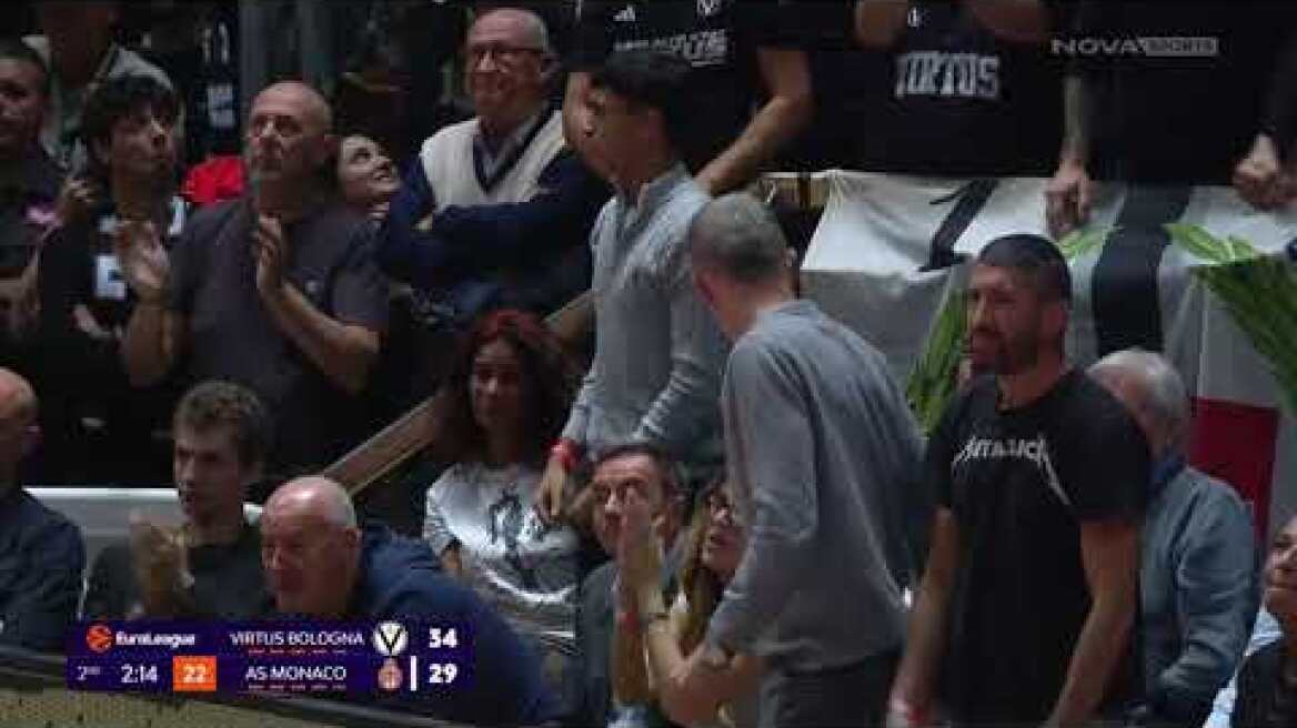 Βίρτους Μπολόνια - Μονακό: 77-73 (MD 4, 15/10/25)