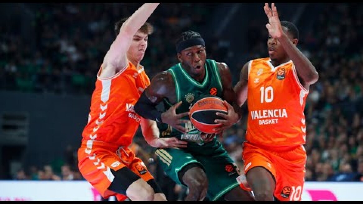 Euroleague: Η Βαλένθια έριξε τον Παναθηναϊκό από την κορυφή, διπλό 8άδας η Μπαρτσελόνα, νίκες για Μπασκόνια και Βίρτους Παναθηναϊκός-Βαλένθια: 79-89 (MD 14, 05/12/2025)