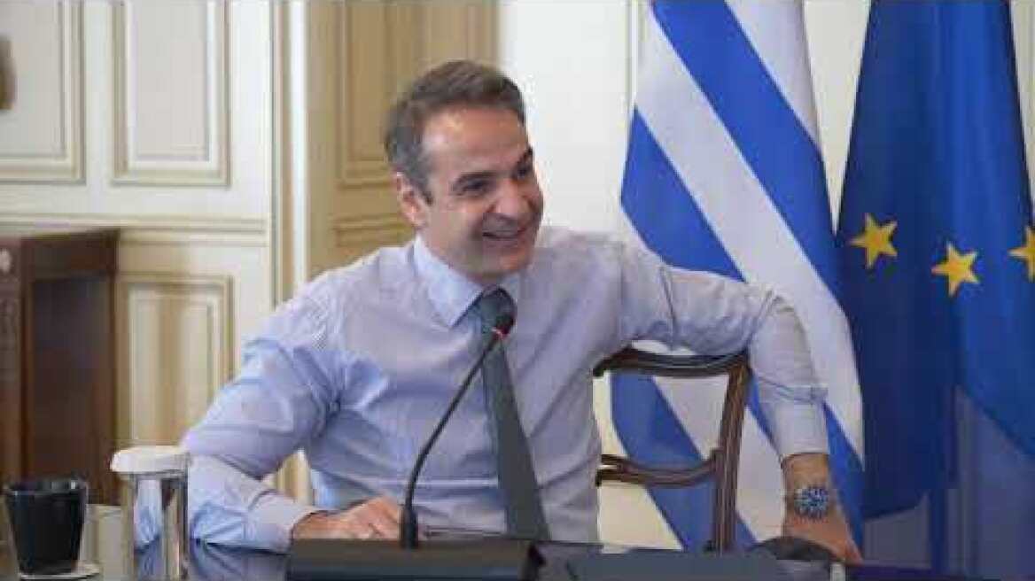 Τηλεδιάσκεψη  Μητσοτάκη Αυγενάκη αθλητών