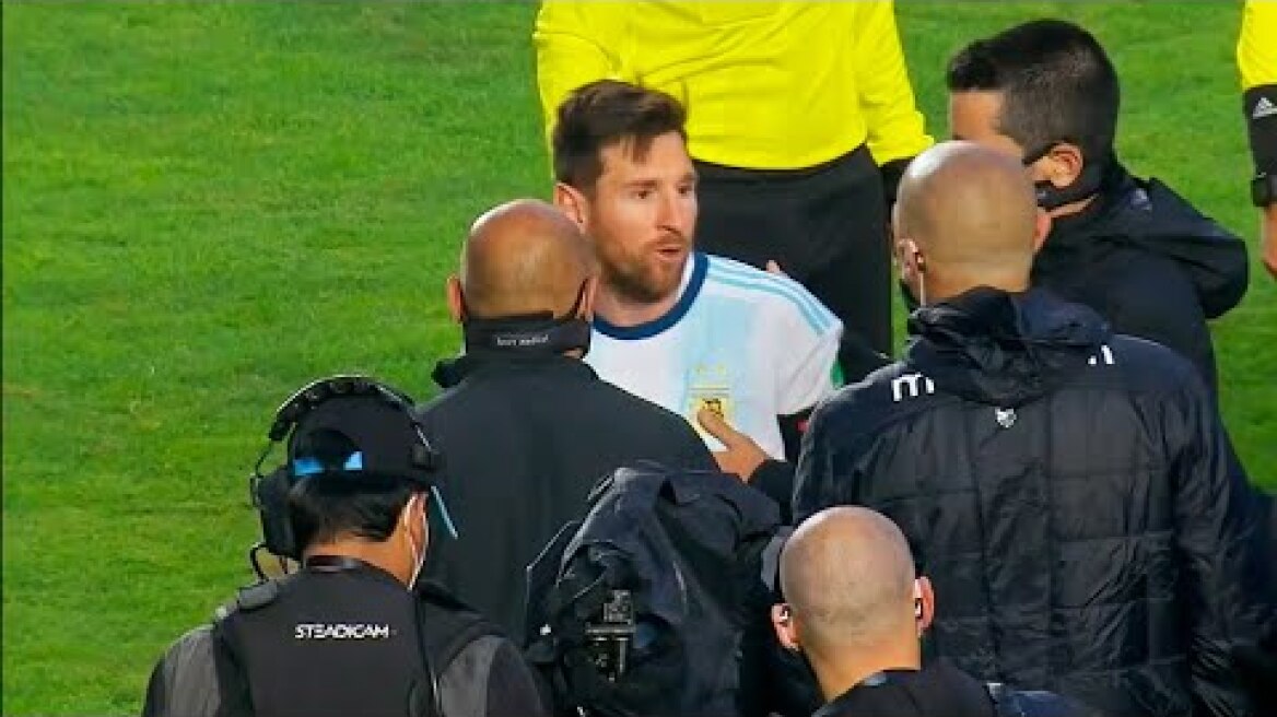 Así fue la Discusión entre Leo Messi y un Asistente de la Selección de Bolivia | Bolivia v Argentina