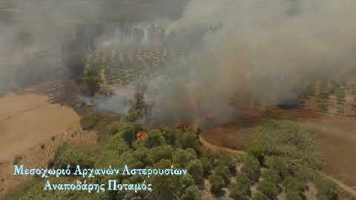 Βίντεο από την φωτιά στον Αναποδάρη Ποταμό